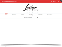 Tablet Screenshot of lathersalonaspen.com